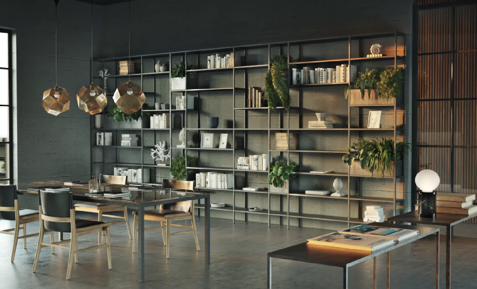 Librerie metalliche modulari autoportanti